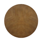 Table basse ronde en bois de 32 pouces pour salon, tables basses circulaires en bois de style Mid-Century ou Ferme pour appartement, montage facile