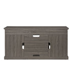 Meuble TV moderne Meuble de télévision Meuble console moderne pour TV jusqu'à 65 pouces avec porte vitrée et espaces de rangement ouverts et fermés