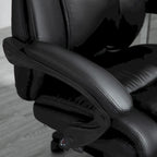 Fauteuil de bureau exécutif à dossier haut Chaise de bureau d'ordinateur exécutive avec hauteur réglable et repose-pieds escamotable
