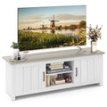 Meuble TV de ferme pour téléviseurs jusqu'à 65 pouces Console média avec