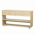 Console de table avec tiroirs et étagères pour entrée