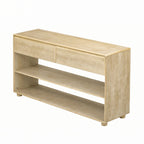 Console de table avec tiroirs et étagères pour entrée