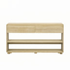 Console de table avec tiroirs et étagères pour entrée