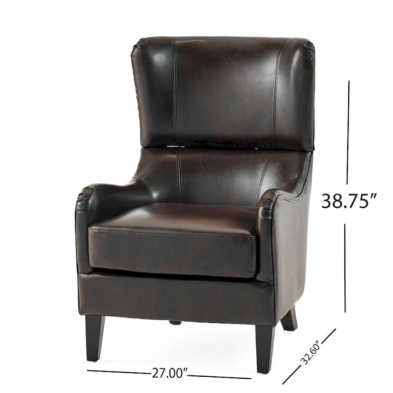 Chaise d'appoint à dossier haut 27