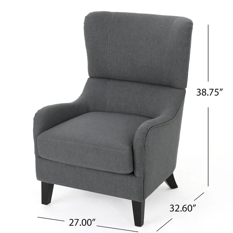 Chaise d'appoint à dossier haut 27