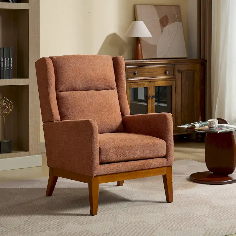 26.18 Fauteuil rembourré à dossier haut