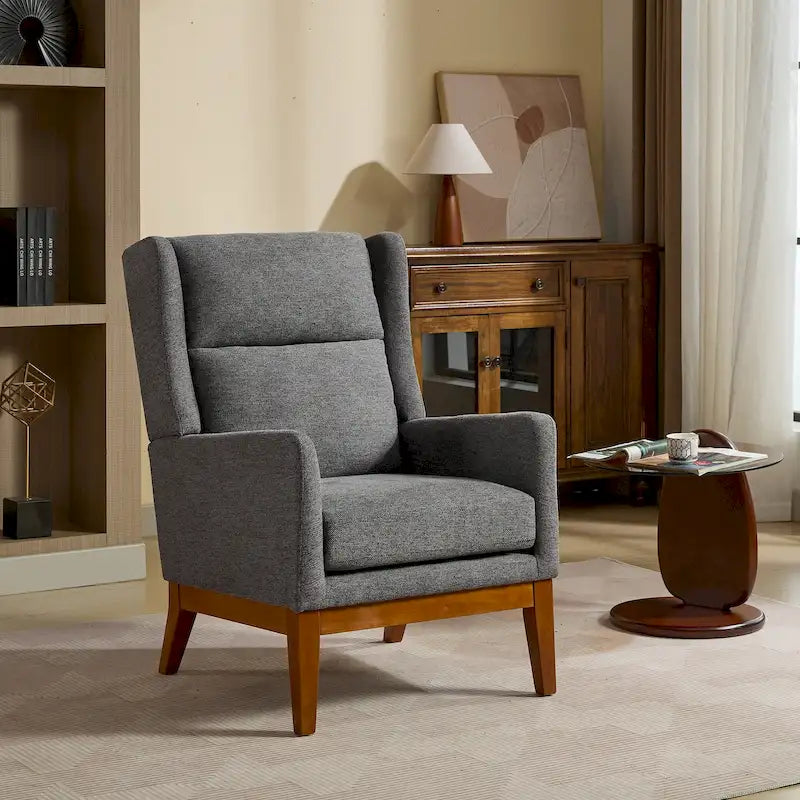 26.18 Fauteuil rembourré à dossier haut