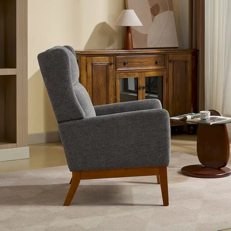 26.18 Fauteuil rembourré à dossier haut