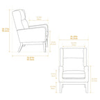 26.18 Fauteuil rembourré à dossier haut