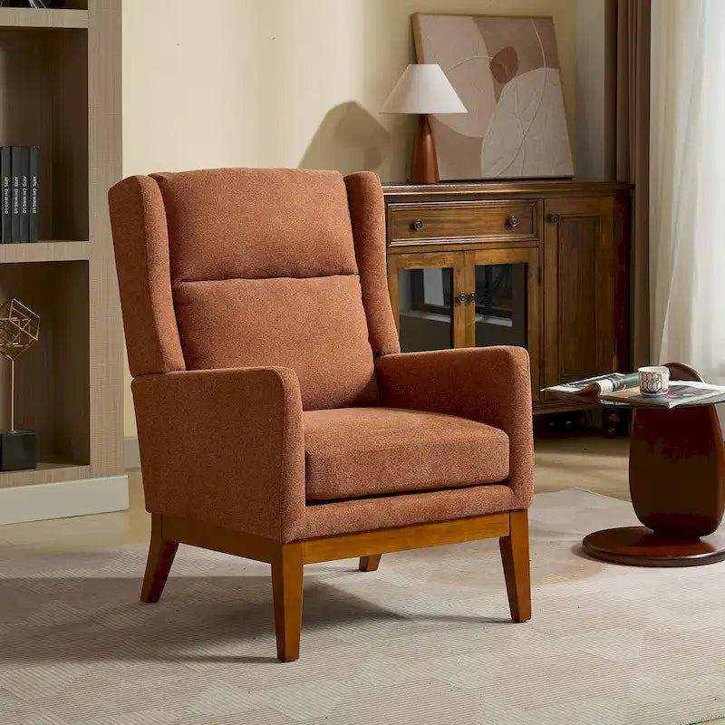 26.18 Fauteuil rembourré à dossier haut