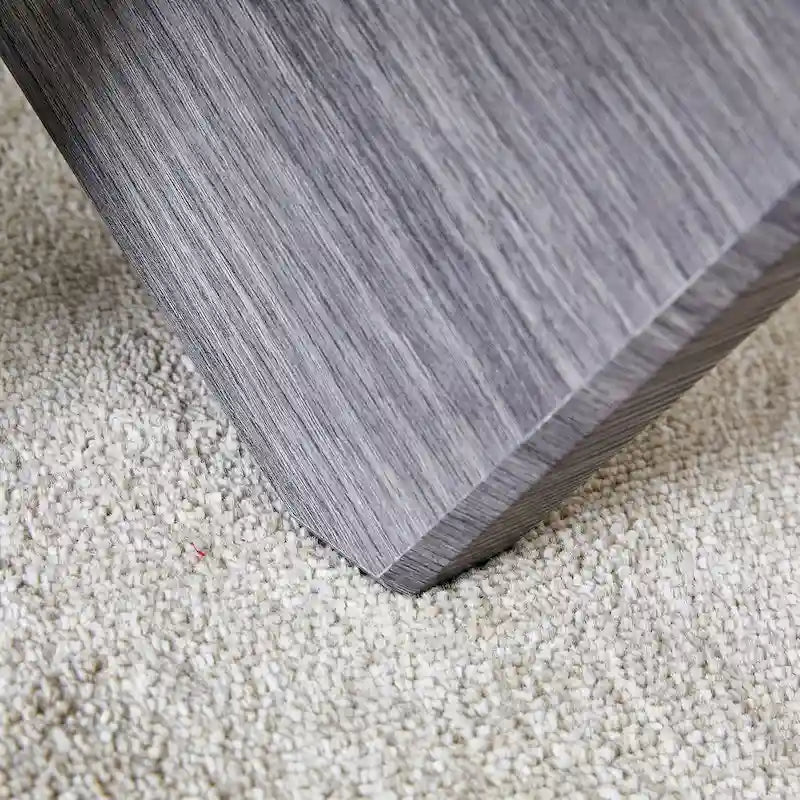 Table basse ronde moderne de 33,4 po avec plateau en verre trempé transparent et pieds en MDF pour le salon