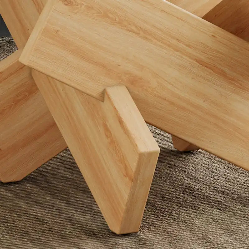 Table basse ronde moderne de 33,4 po avec plateau en verre trempé transparent et pieds en MDF pour le salon