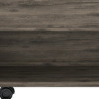 Table basse relevable rectangulaire en bois manufacturé brun foncé de 22 po avec tiroir – 15,3 H x 21,6 L x 19,6 P