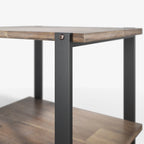 Table d'appoint en bois massif marron 21