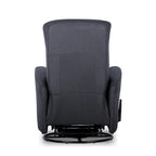 Fauteuil inclinable pivotant de 29,5 po de largeur, fauteuil inclinable, causeuse inclinable