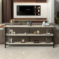 55 Table console étroite et longue avec étagère de rangement pour meuble TV