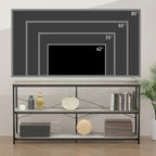 55 Table console étroite et longue avec étagère de rangement pour meuble TV