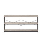 55 Table console étroite et longue avec étagère de rangement pour meuble TV
