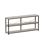 55 Table console étroite et longue avec étagère de rangement pour meuble TV