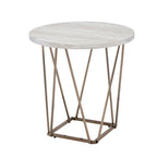 Table d'appoint Steve Silver Ravine avec plateau en marbre