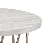 Table d'appoint Steve Silver Ravine avec plateau en marbre