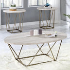 Table d'appoint Steve Silver Ravine avec plateau en marbre