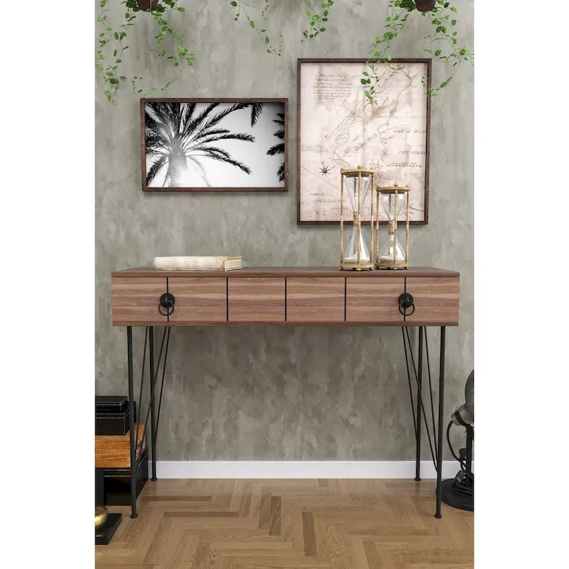 Console de table pieds métalliques Asia