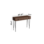 Console de table pieds métalliques Asia