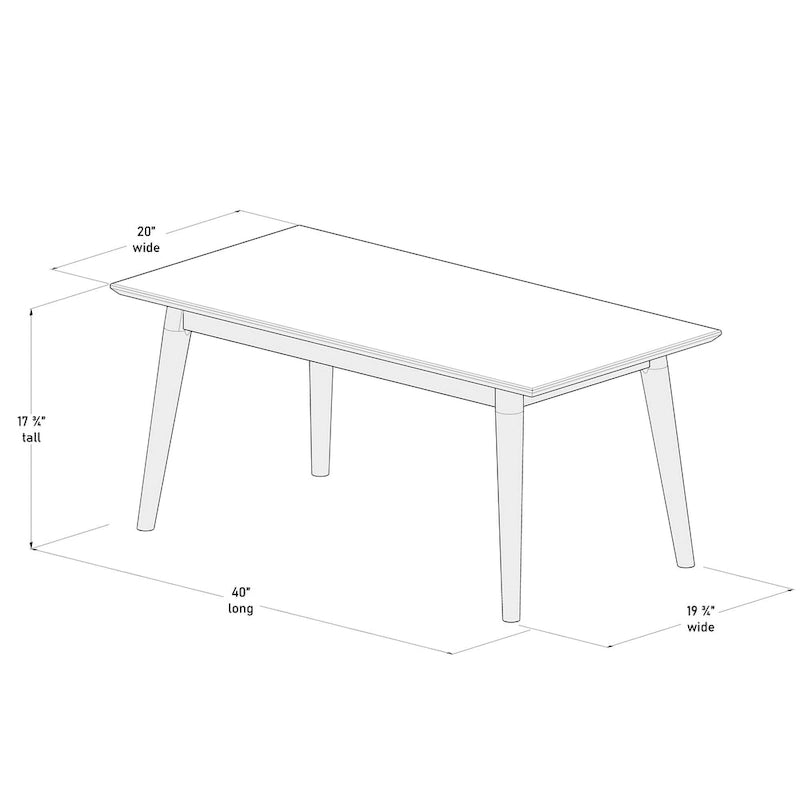 Table basse rectangulaire du milieu du siècle - 40