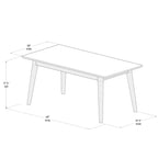 Table basse rectangulaire du milieu du siècle - 40