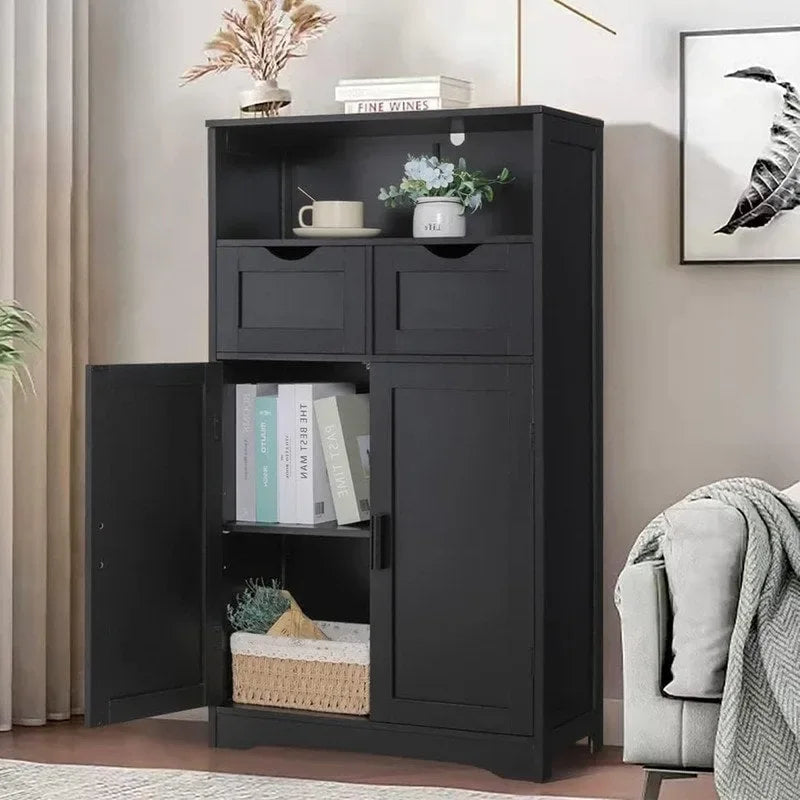 Meuble de Rangement Bas à 2 Portes - 30P x 60l x 108H cm
