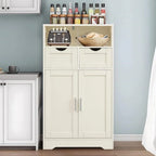 Meuble de Rangement Bas à 2 Portes - 30P x 60l x 108H cm