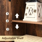 Meuble de Rangement Bas à 2 Portes - 30P x 60l x 108H cm