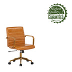 Chaise de bureau pivotante, cuir PU, roulettes