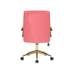 Chaise de bureau pivotante, cuir PU, roulettes