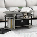 Table basse ovale au design simple