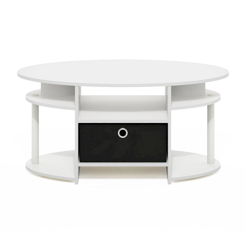Table basse ovale au design simple