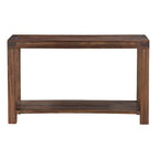 Console en bois massif brun brique