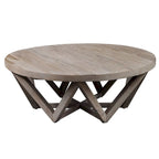 Table basse en bois de Java, diamètre