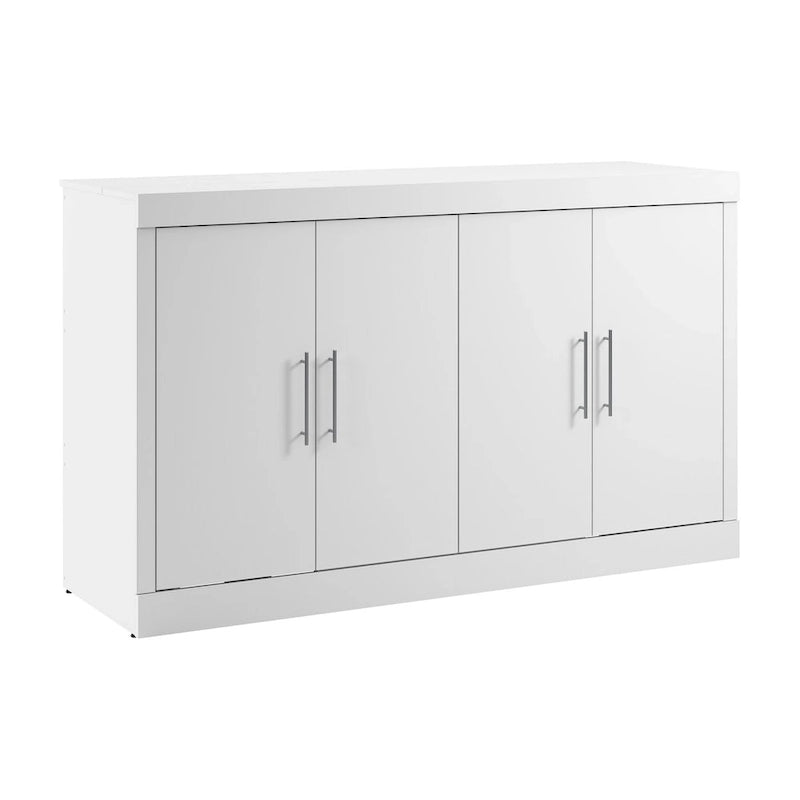 Lit escamotable Queen 75W avec matelas pour chambre d'amis