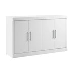 Lit escamotable Queen 75W avec matelas pour chambre d'amis