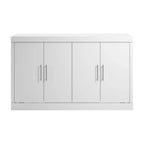 Lit escamotable Queen 75W avec matelas pour chambre d'amis