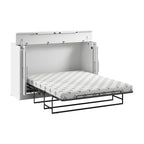 Lit escamotable Queen 75W avec matelas pour chambre d'amis