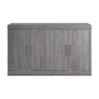 Lit escamotable Queen 75W avec matelas pour chambre d'amis