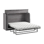 Lit escamotable Queen 75W avec matelas pour chambre d'amis