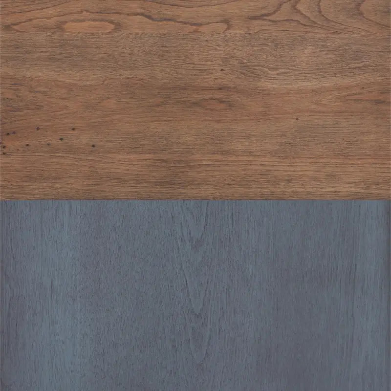 Commode Americana, Aucun assemblage requis, Finition velours côtelé bleu