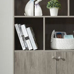 Bibliothèque avec portes