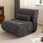 Fauteuil inclinable en velours doux, fauteuil de salon confortable avec rembourrage lombaire, idéal pour le salon, la chambre ou le bureau