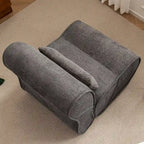 Fauteuil inclinable en velours doux, fauteuil de salon confortable avec rembourrage lombaire, idéal pour le salon, la chambre ou le bureau