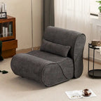 Fauteuil inclinable en velours doux, fauteuil de salon confortable avec rembourrage lombaire, idéal pour le salon, la chambre ou le bureau